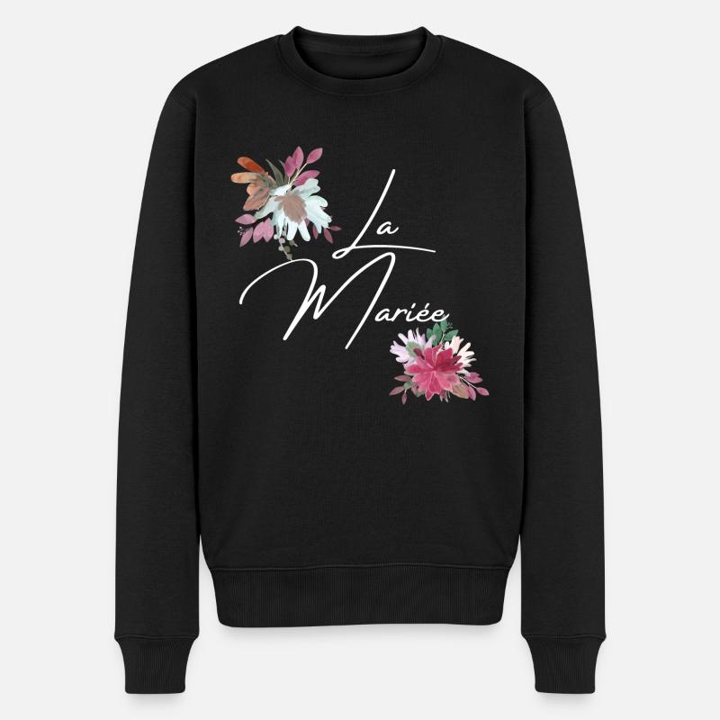 La mariée floral - Pull Premium bio Homme - noir