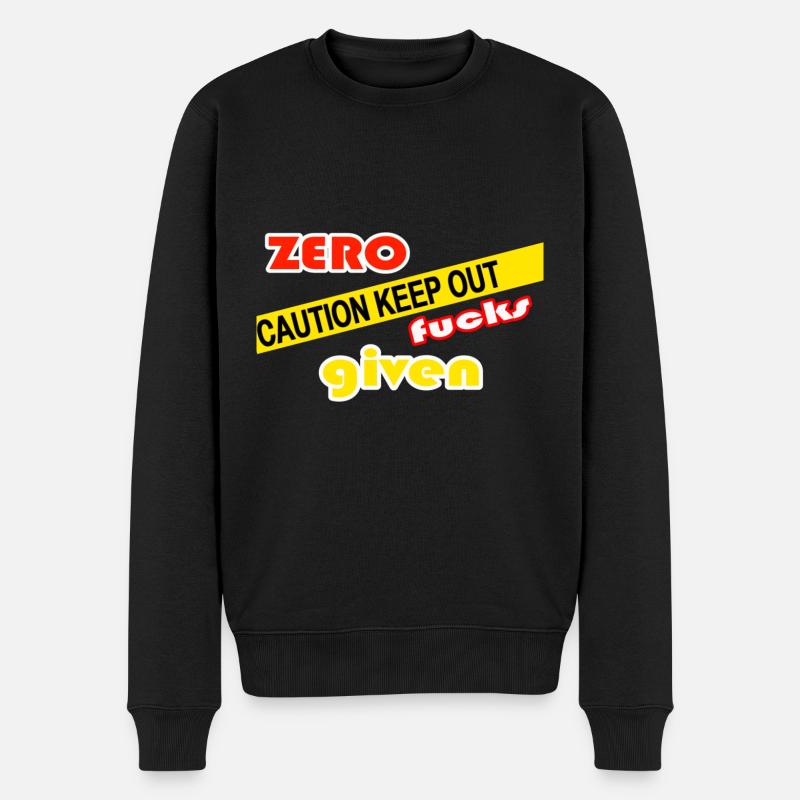 Null Ficks gegeben - Männer Premium Bio Pullover - Schwarz