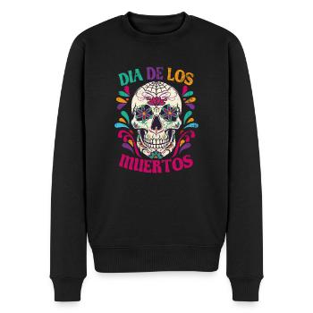 Dia de los muertos - Männer Premium Bio Pullover - Schwarz - Vorne - Nico (187cm)