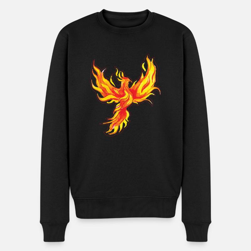 Phoenix Bird Créatures mythiques - Pull Premium bio Homme - noir