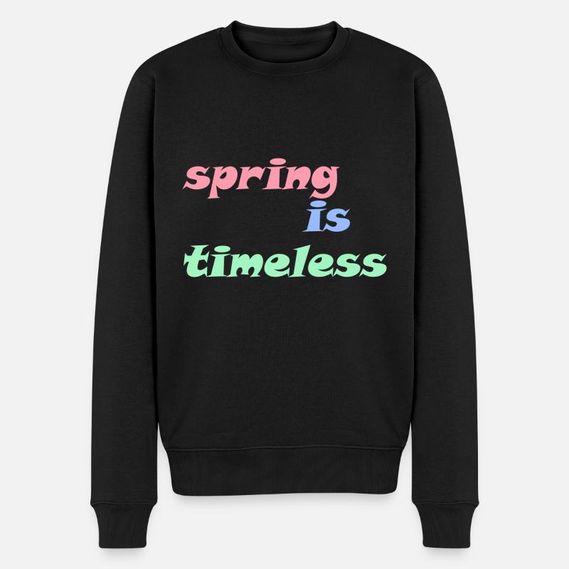 Le printemps est intemporel - Pull Premium bio Homme - noir