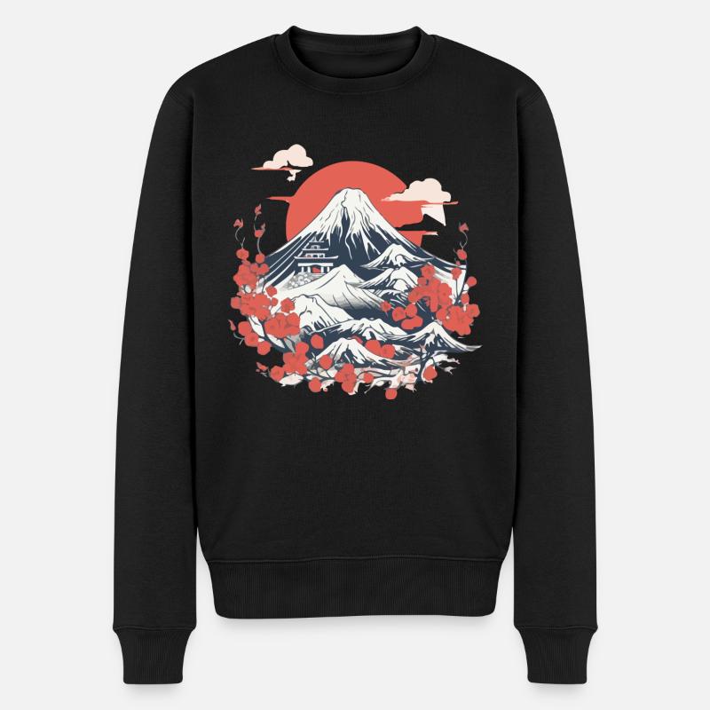 Folklore japonais - Pull Premium bio Homme - noir