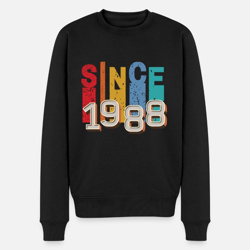 Since 1988 retro - Pull Premium bio Homme - noir