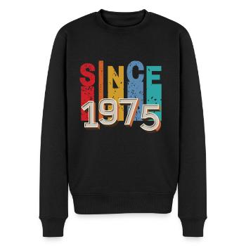 Since 1975 retro - Pull Premium bio Homme - noir - Devant - Nico (187cm)
