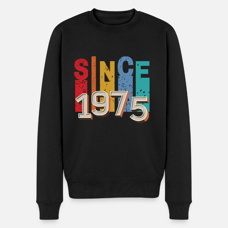 Since 1975 retro - Pull Premium bio Homme - noir