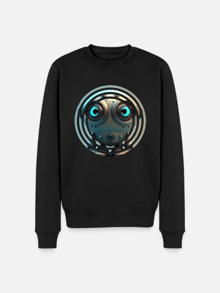 Im Robot - Männer Premium Bio Pullover - Schwarz