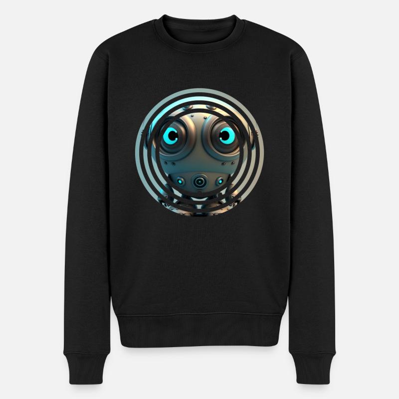Im Robot - Männer Premium Bio Pullover - Schwarz