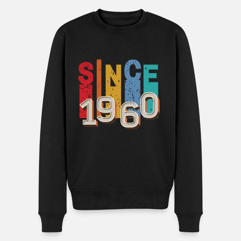 Since 1960 retro - Pull Premium bio Homme - noir