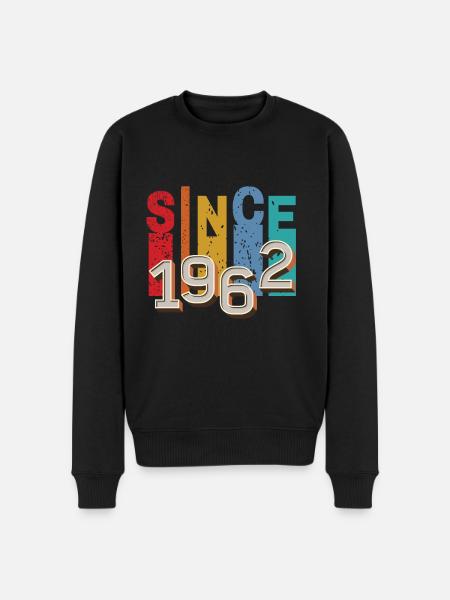 Since 1962 retro - Men's Premium Organic Jumper - black