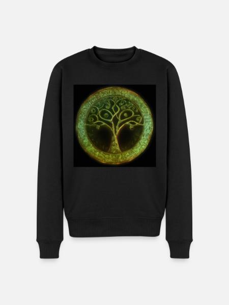 Celtic Tree of Life - Men's Premium Organic Jumper - black