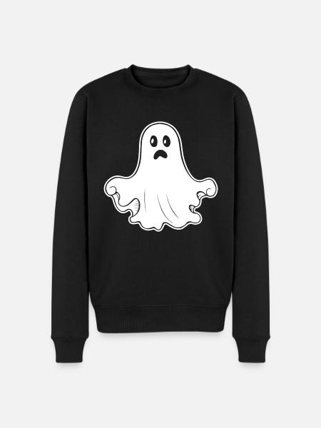 Ghost Ghosts Witching Hour Halloween - Men's Premium Organic Jumper - black
