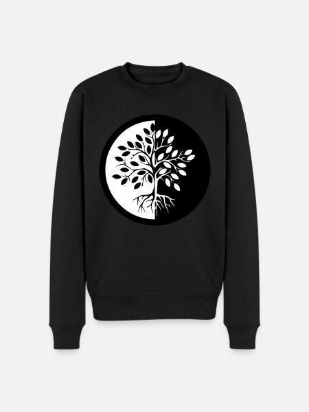 TREE OF LIFE - Men's Premium Organic Jumper - black