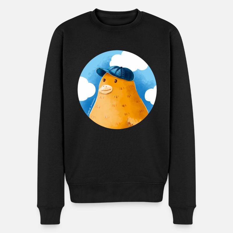 Canard au chapeau - Pull Premium bio Homme - noir