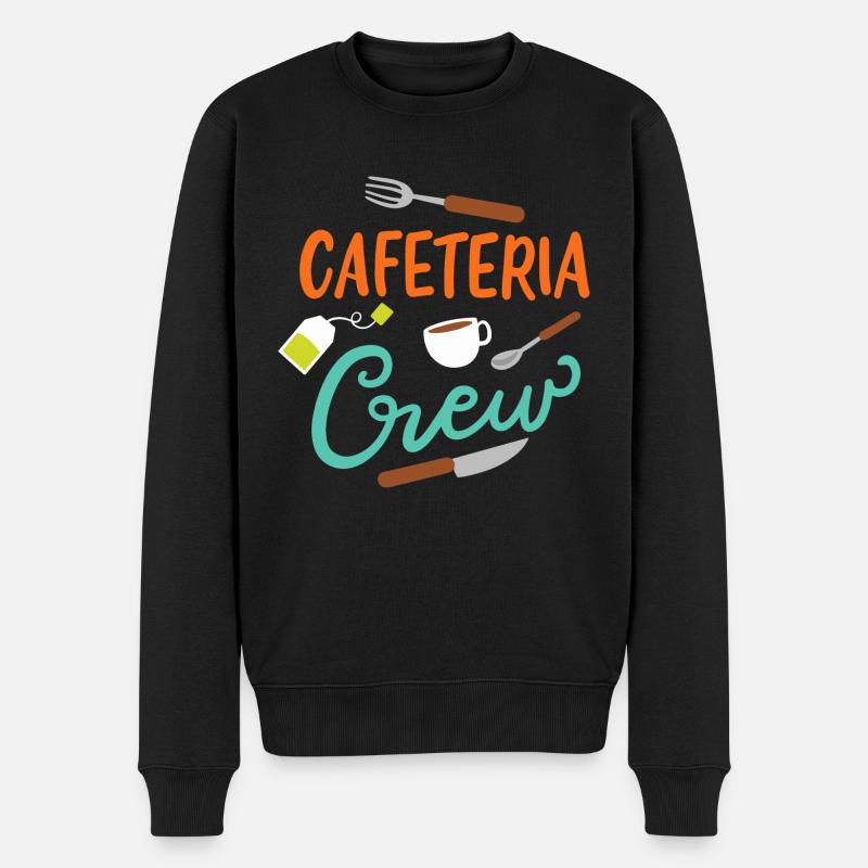 Cafeteria-Besatzung - Männer Premium Bio Pullover - Schwarz