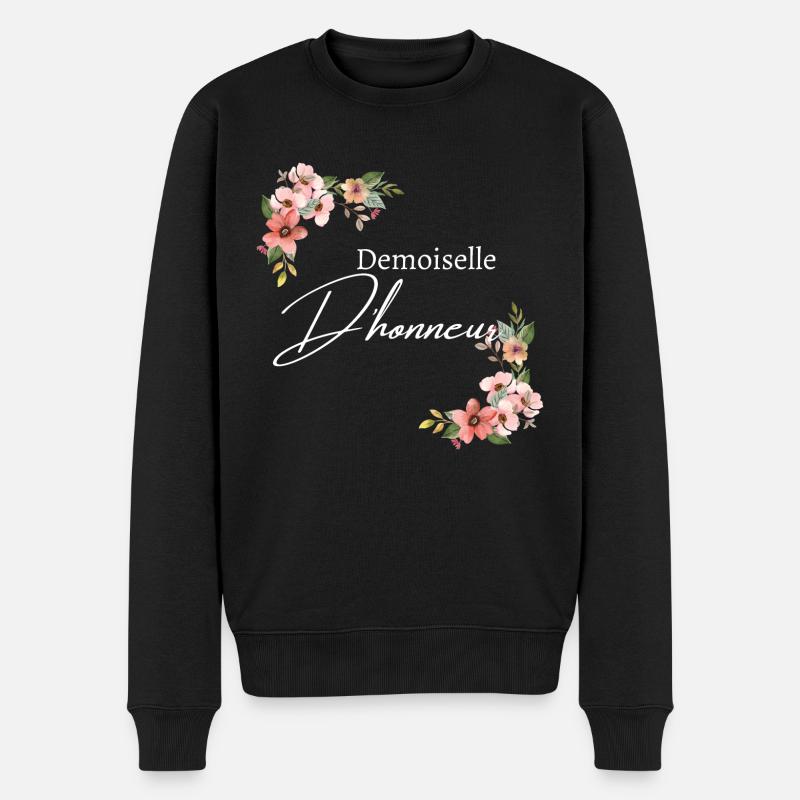 Demoiselle d’honneur floral - Pull Premium bio Homme - noir