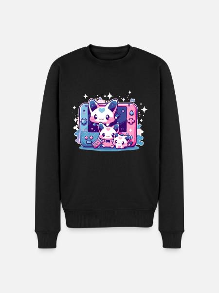 Cute Niji Gamers - Men's Premium Organic Jumper - black
