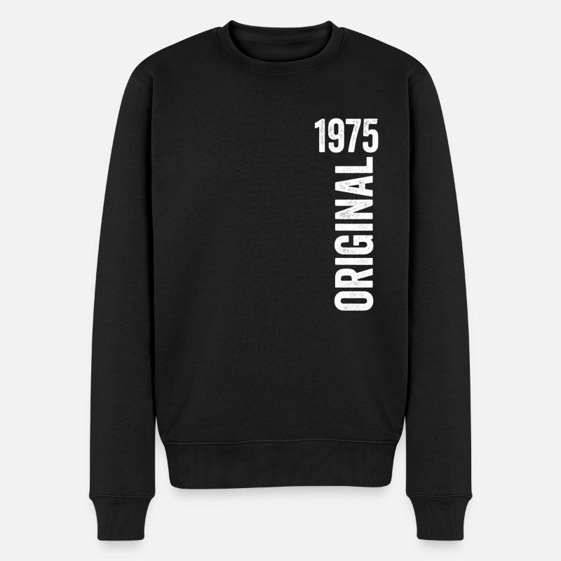1975 Original Cadeau D’anniversaire 1975 - Pull Premium bio Homme - noir