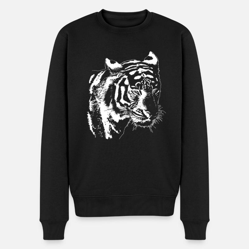 Tigre - Pull Premium bio Homme - noir