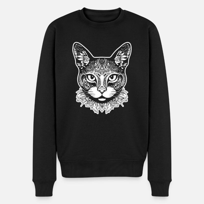 Chat chaton chaton dame - Pull Premium bio Homme - noir