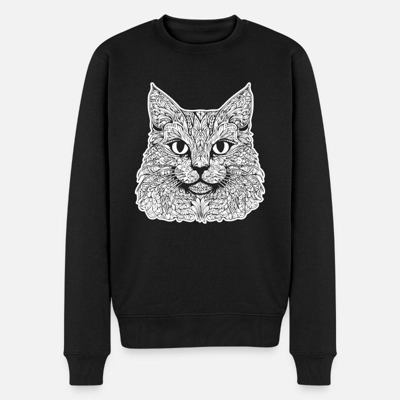 Chat chaton chaton dame - Pull Premium bio Homme - noir