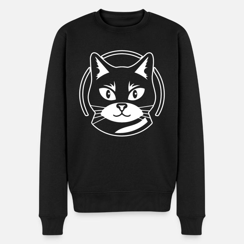 Chat chaton chaton dame - Pull Premium bio Homme - noir