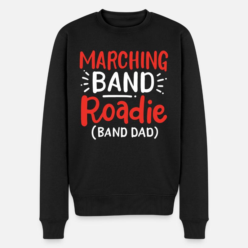 Marching Band Roadie - Männer Premium Bio Pullover - Schwarz