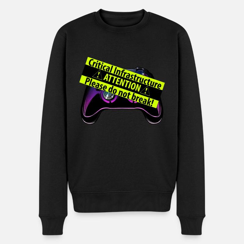 Controller critico - Maglione ecologico premium da uomo - nero