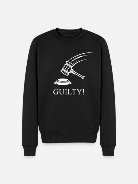 Schuldig! - Männer Premium Bio Pullover - Schwarz