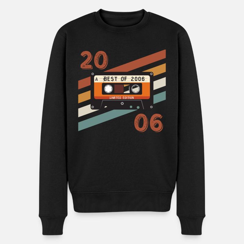 Retro-Jahrgang 2006 Jubiläum - Männer Premium Bio Pullover - Schwarz