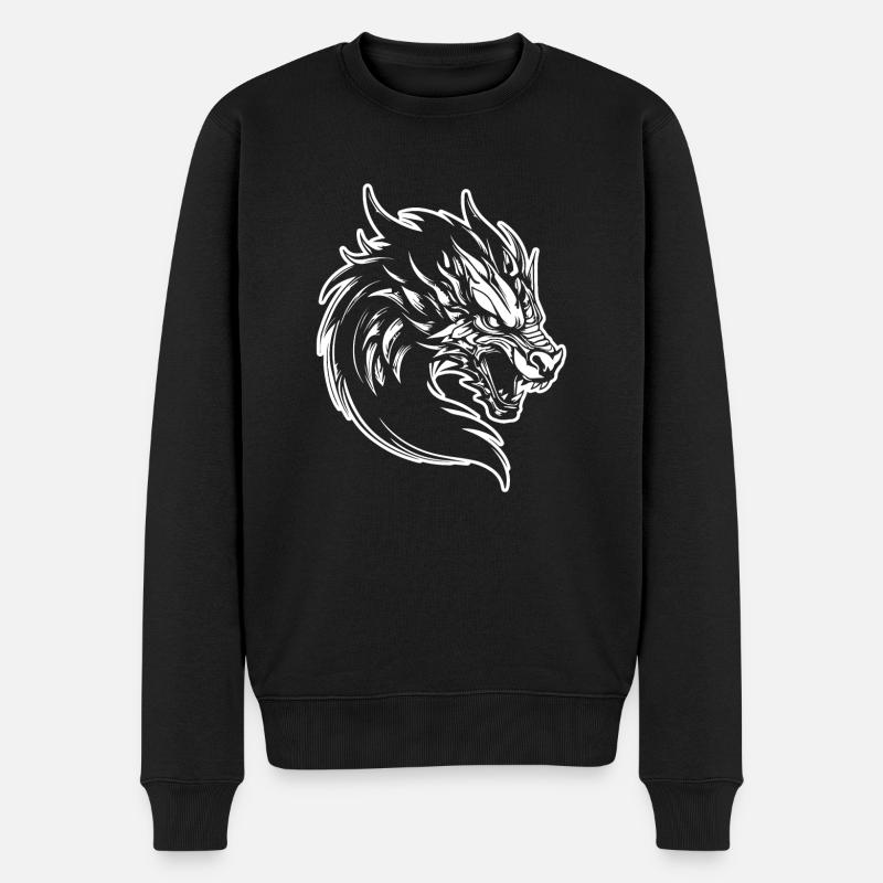 Dragon Dragon Fantasy Mythologie - Pull Premium bio Homme - noir
