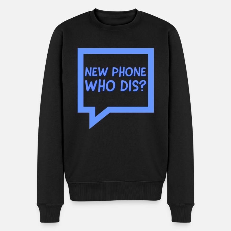 Nouveau téléphone Who Dis - Pull Premium bio Homme - noir