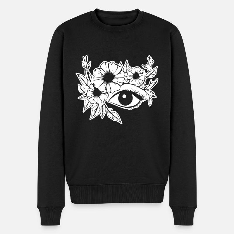 Auge Augen Augenarzt - Männer Premium Bio Pullover - Schwarz