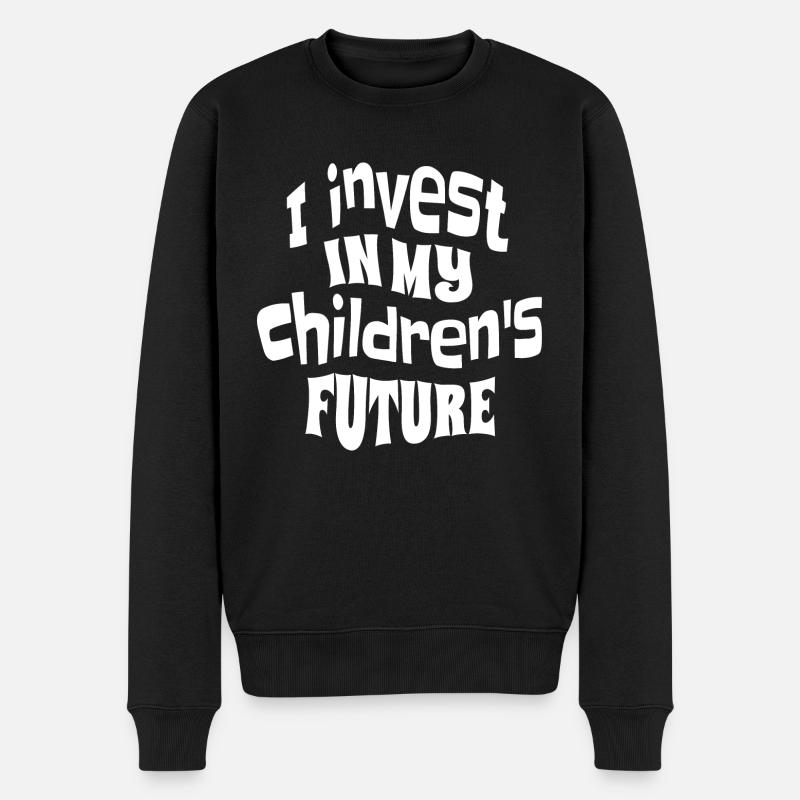 J’investis dans mes enfants - Pull Premium bio Homme - noir