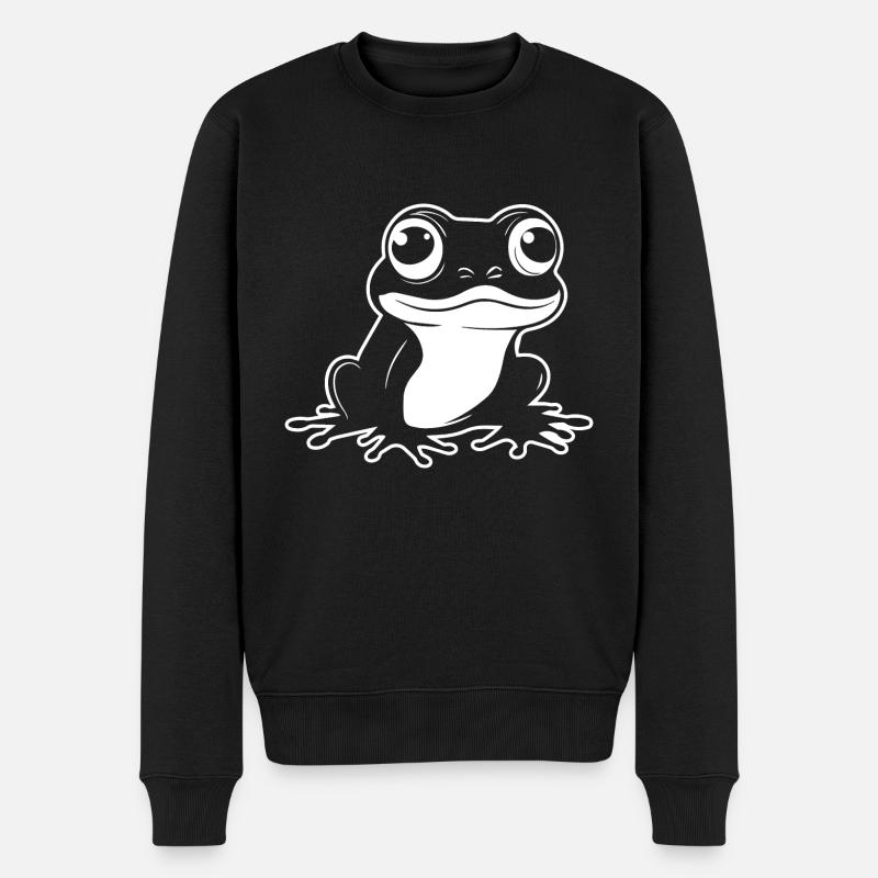 Crapaud amphibien grenouille - Pull Premium bio Homme - noir