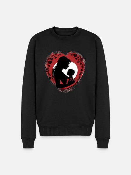 baby heart - Men's Premium Organic Jumper - black