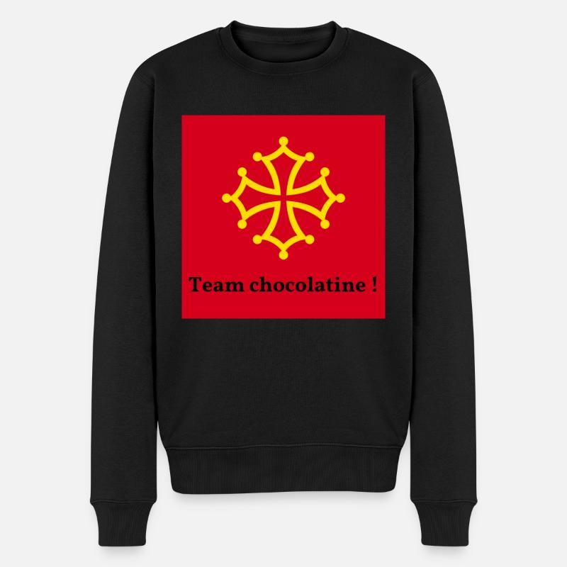 Team chocolatine ! - Pull Premium bio Homme - noir