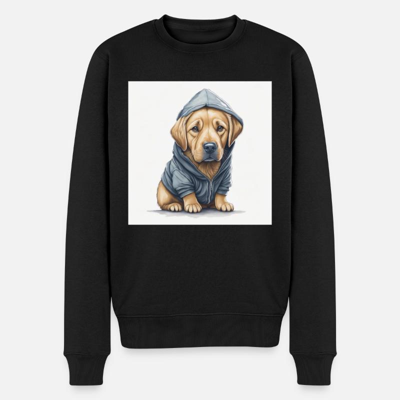 Labrador Retriever - Männer Premium Bio Pullover - Schwarz