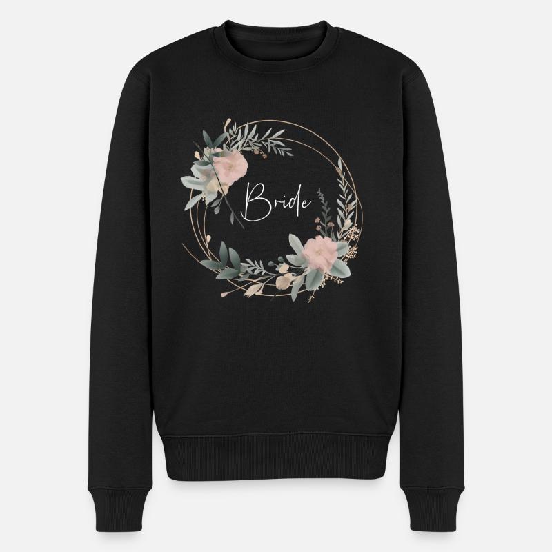 Bride - Männer Premium Bio Pullover - Schwarz