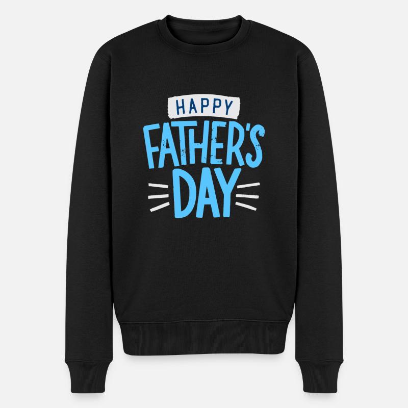Bonne fête des pères - Pull Premium bio Homme - noir