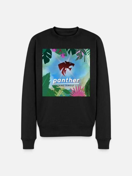 Panther king jungle - Men's Premium Organic Jumper - black