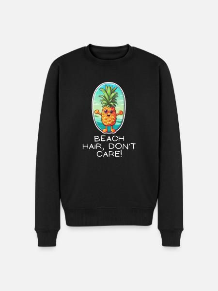 TropicPineapple Beachwear - Beach Hair - Men's Premium Organic Jumper - black