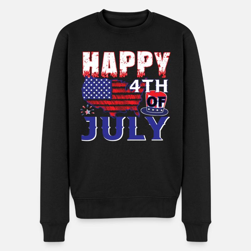 Joyeux 4 juillet - Pull Premium bio Homme - noir