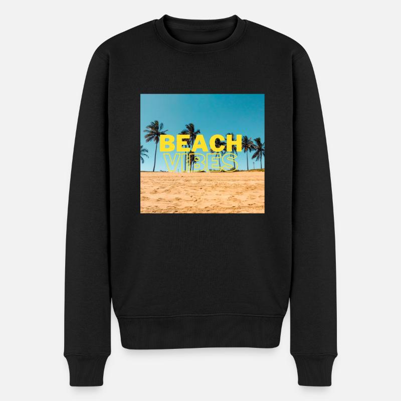 Beach 15 - Männer Premium Bio Pullover - Schwarz