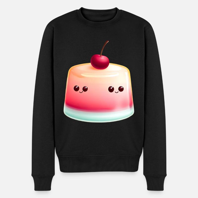Pudding Jell-O Jelly Kawaii - Pull Premium bio Homme - noir