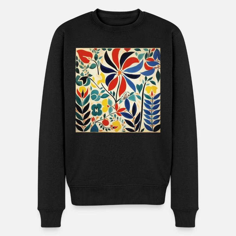 BOUQUET DE FLEURS - Pull Premium bio Homme - noir