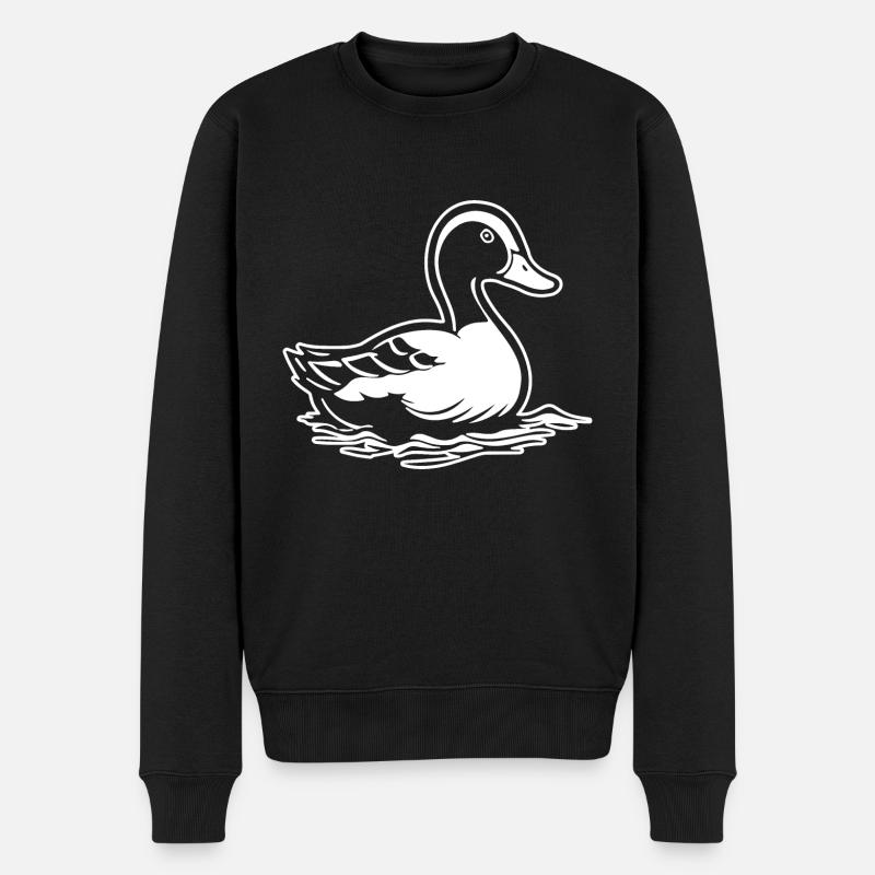Canard Oiseaux Canards - Pull Premium bio Homme - noir
