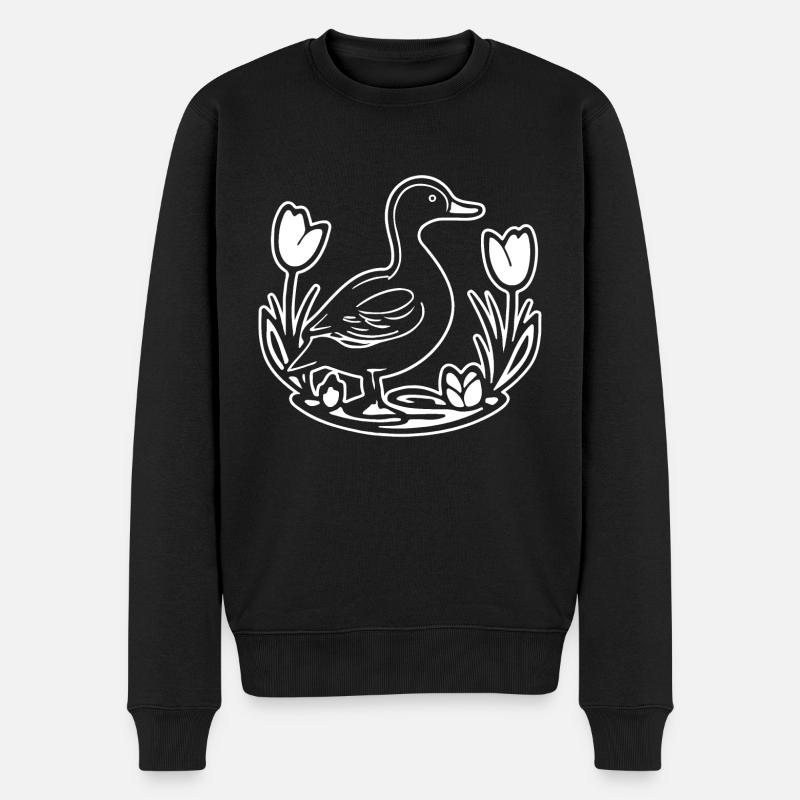 Canard Oiseaux Canards - Pull Premium bio Homme - noir