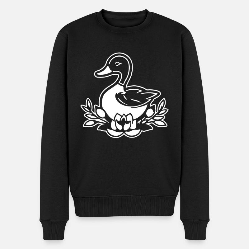 Canard Oiseaux Canards - Pull Premium bio Homme - noir