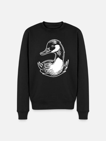 Duck Birds Ducks - Men's Premium Organic Jumper - black