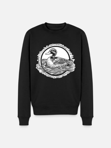 Duck Birds Ducks - Men's Premium Organic Jumper - black